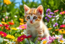 تغذية القطط بعمر أربعة أشهر