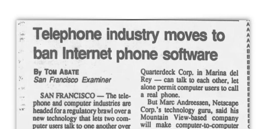 الحرب على المكالمات الهاتفية عبر الإنترنت