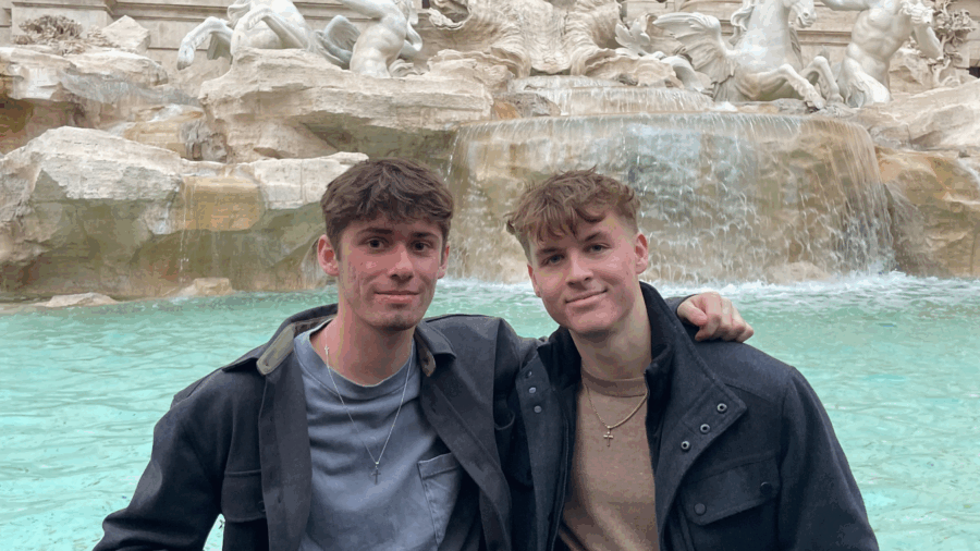 فصل الربيع في تروي في روما، إيطاليا