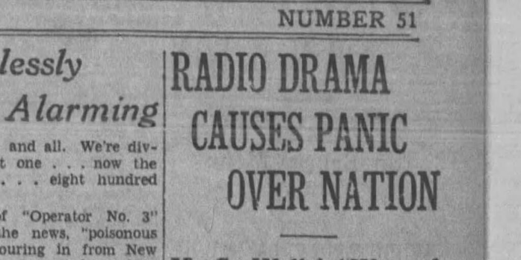 كان ذعر “حرب العوالم” عبارة عن دعاية مناهضة للإذاعة