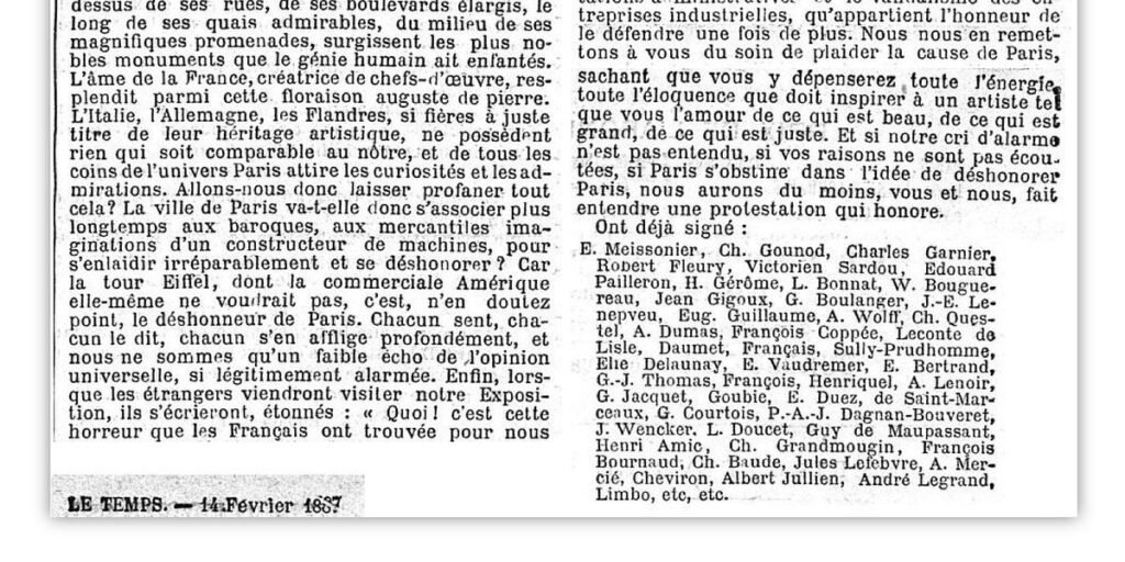 فنانون ضد برج إيفل