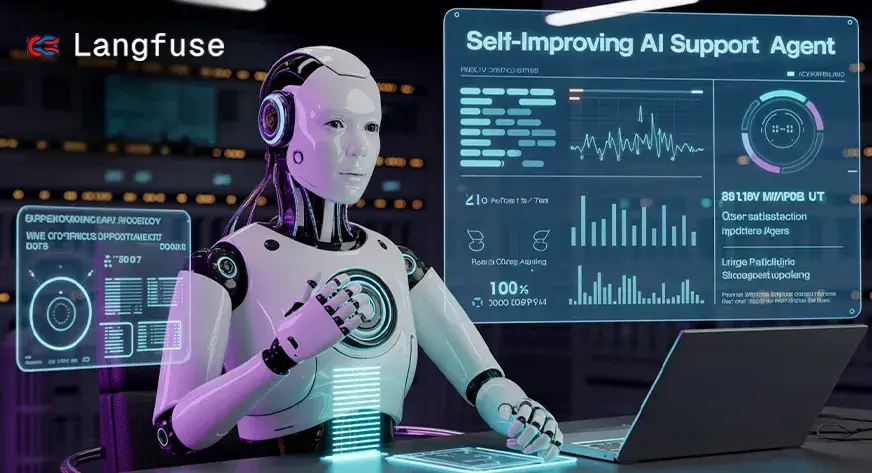 بناء وكيل دعم الذكاء الاصطناعي للتحسين الذاتي باستخدام Langfuse