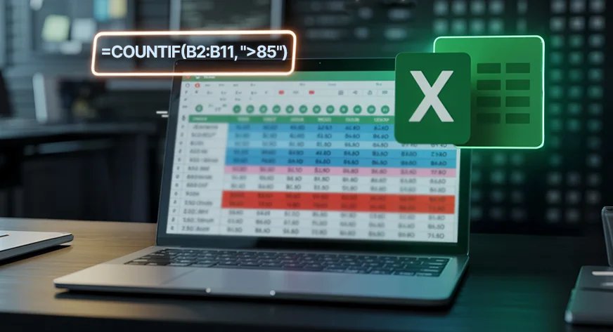 Excel 101: وظائف COUNT وCOUNTIF